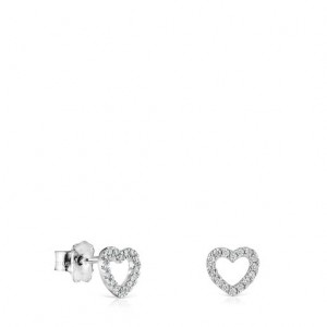 Tous Les Classiques Heart With Diamonds Ohrringe Silber | Österreich-UTMJQP985