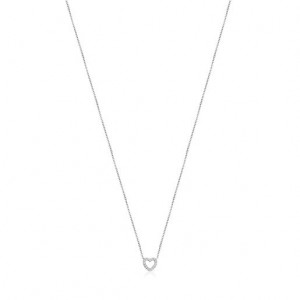 Tous Les Classiques Heart With Diamonds Halskette Silber | Österreich-AHBDSO432
