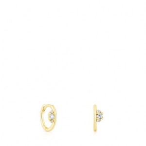 Tous Les Classiques Hoop With Diamonds Ohrringe Gold | Österreich-OFHVNQ936