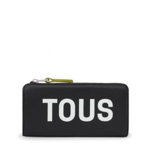 Tous Logo Lynn Leder Geldbörse Schwarz | Österreich-HXSWFI031