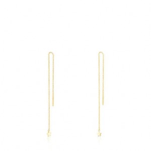Tous Long Cool Joy Star Charm Ohrringe Gold | Österreich-CBWVHT850