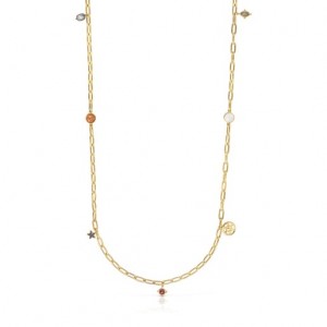 Tous Long Magic Nature With Gemstones Halskette Gold | Österreich-KTNELB169