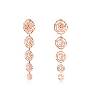 Tous Long Rosa De Abril Ohrringe Rosa Gold | Österreich-YXWZHL043