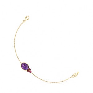 Tous Luz With Amethyst Rhodolite Armband Gold | Österreich-OCEPAX690