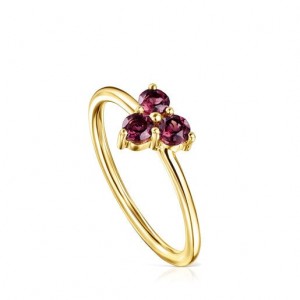 Tous Luz With Faceted Rhodolites Ring Gold | Österreich-EUBYMN963
