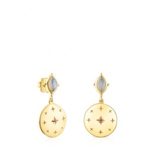 Tous Magic Nature Disc With Labradorite Ohrringe Gold | Österreich-KAGVLW982