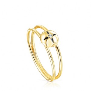 Tous Magic Nature Star With Diamonds Ring Gold | Österreich-VLOBJT814