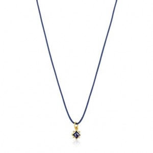 Tous Magic Nature With Iolite Cord Halskette Navy Gold | Österreich-YRATUZ280