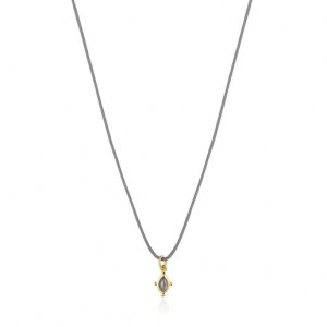 Tous Magic Nature With Labradorite Gray Cord Halskette Grau Gold | Österreich-IXVLAM278