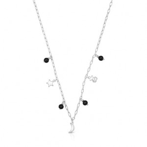 Tous Magic Nature With Onyx Halskette Silber | Österreich-UTSLNZ543