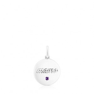 Tous Mama Medallion With Amethyst Anhänger Silber | Österreich-KUWREI328