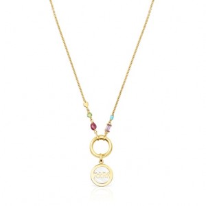 Tous Mama Medallion With Gemstones Halskette Gold | Österreich-KISMTE892