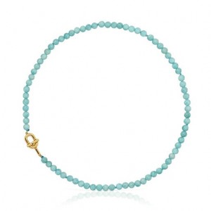 Tous Manifesto With Amazonite Halskette Hellblau Gold | Österreich-JDUTBX463