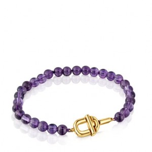 Tous Manifesto With Amethyst Armband Gold Lila | Österreich-WUIOVK726