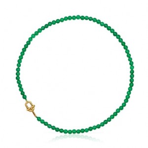Tous Manifesto With Chalcedony Halskette Gold Grün | Österreich-IGWPXO576