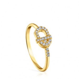 Tous Manifesto With Diamonds Ring Gold | Österreich-TRQJUG895