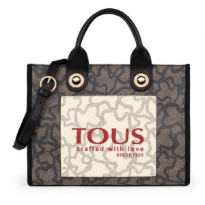 Tous Medium Amaya Kaos Icon Handtasche Schwarz Rot | Österreich-BEPNVW831