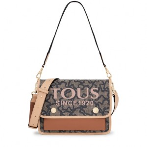 Tous Medium Audree Kaos Icon Umhängetasche Schwarz Beige | Österreich-KAQPZI068