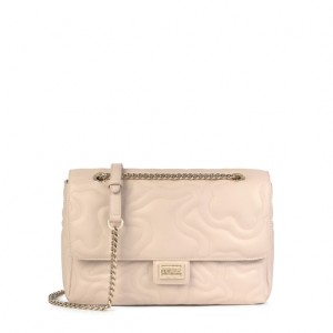 Tous Medium Kaos Dream With Flap Umhängetasche Beige | Österreich-RLIZXY035