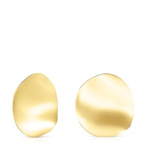 Tous Medium Nenufar Petal Ohrringe Gold | Österreich-ZTJYQF952
