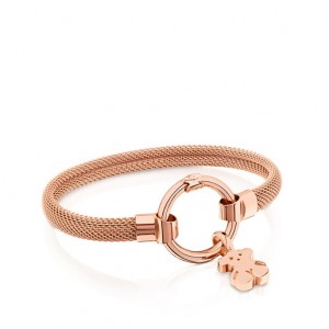 Tous Medium Steel 115cm Hold Armband Rosa Gold | Österreich-LIDFKZ624