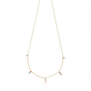 Tous Mini Ivette With Gemstones Halskette Gold | Österreich-EYATOD163