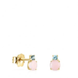 Tous Mini Ivette With Opal Topaz Ohrringe Gold | Österreich-JFXOST043