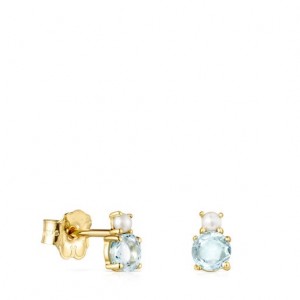 Tous Mini Ivette With Topaz Pearl Ohrringe Gold | Österreich-UVFBAT359