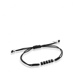 Tous Mini Onix With Onyx Cord Armband Schwarz | Österreich-THAKZJ570