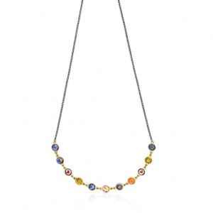 Tous Minifiore Murano Glass Halskette Silber | Österreich-KBLIZT241