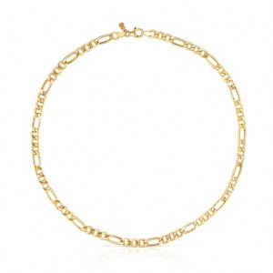 Tous Mix Curbed Choker Kettenriemen Gold | Österreich-KDSYWQ085