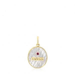 Tous Mom Medallion With Mother-of-pearl Anhänger Gold | Österreich-PFHJYO467