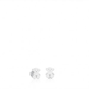 Tous Motif Bear Ohrringe Silber | Österreich-QMFYEX402