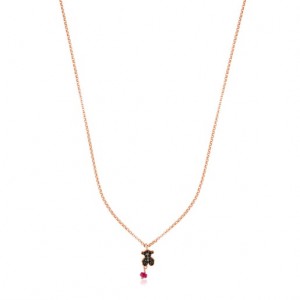 Tous Motif Halskette Rosa Gold | Österreich-EFICPQ186