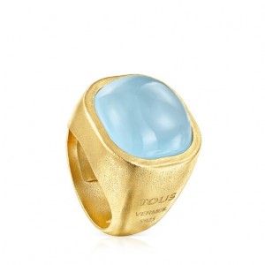 Tous Nattfall With Chalcedony Ring Gold | Österreich-BHTDLV892