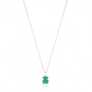 Tous New Color With Amazonite Halskette Silber | Österreich-AQUOGR096