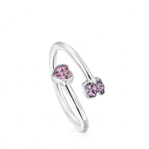 Tous New Motif Open With Sapphire Ring Silber | Österreich-LVBHWI968