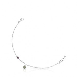 Tous New Motif With Chrome Diopside Amethyst Armband Silber | Österreich-XZYODW049