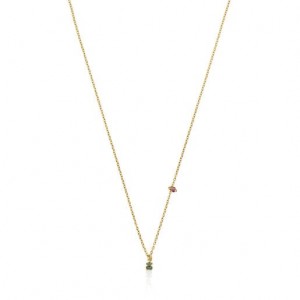 Tous New Motif With Chrome Diopside Bear Halskette Gold | Österreich-KXFYLS075