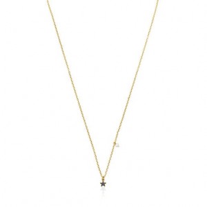 Tous New Motif With Sapphire Star Halskette Gold | Österreich-TXFSIP465