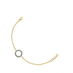 Tous Nocturne Disc With Diamonds Armband Gold | Österreich-ZUGSBN470