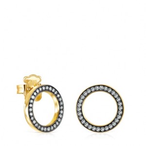 Tous Nocturne Disc With Diamonds Ohrringe Gold | Österreich-XBHFPA149