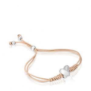 Tous Nylon Bold Motif With Butterfly Motif Armband Rosa Gold | Österreich-WBZYFA780