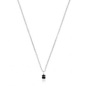 Tous Onyx 04cm Mini Onix Halskette Silber | Österreich-LWXEAV914