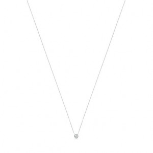 Tous Osos With Diamonds 010ct Boca Halskette Silber | Österreich-HITWPZ890