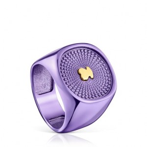 Tous Oursin Seal Ring Rosa Gold | Österreich-PMVUHG762