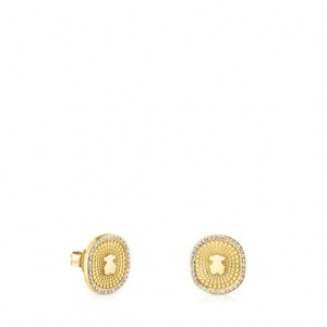Tous Oursin With Diamonds Ohrringe Gold | Österreich-BJEDGK973
