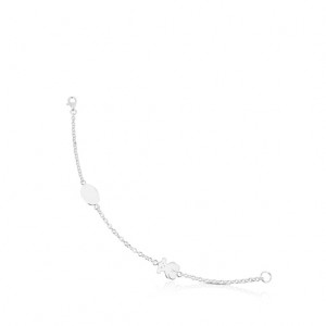 Tous Oval Bear Motifs Armband Silber | Österreich-QBWDAK543