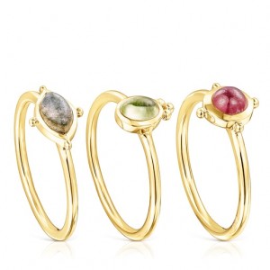 Tous Pack Of Magic Natures With Gemstones Ring Gold | Österreich-MSLGBR597