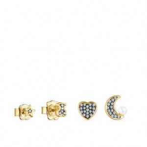 Tous Pack Of Nocturne With Diamonds Pearl Ohrringe Gold | Österreich-ICZEJY794